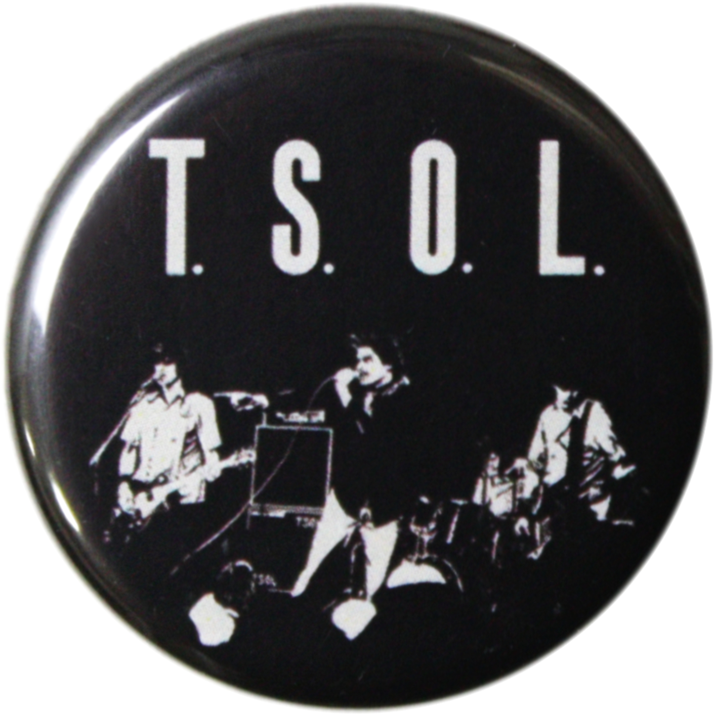 T.S.O.L. - 1981 EP Cover Art Pin-on Button - 1.25 Inch
