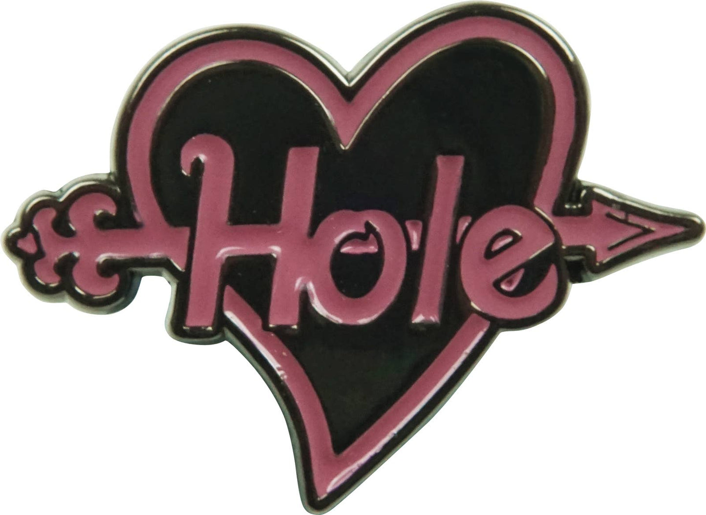 Hole - Enamel Pin - Heart With Arrow Logo