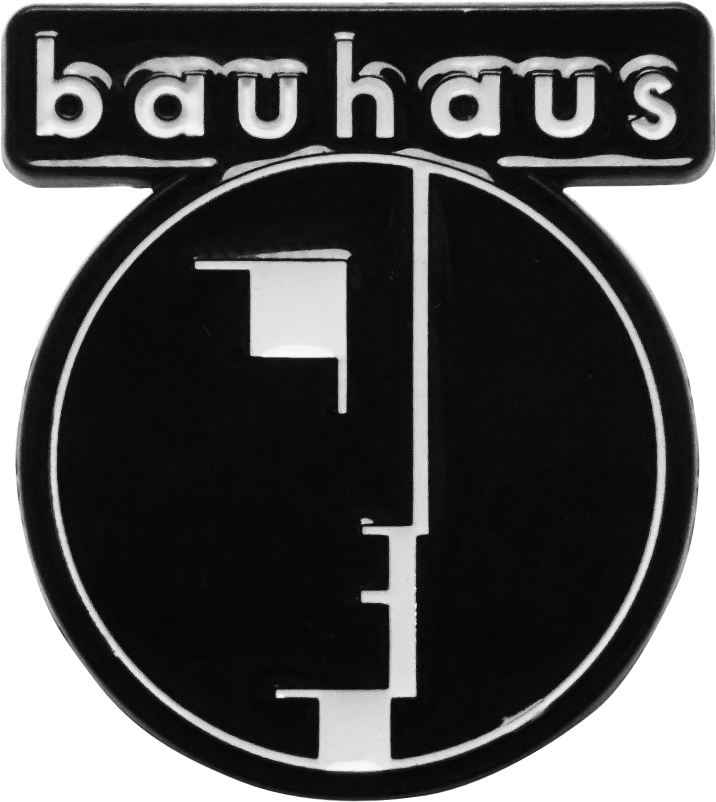 Bauhaus - Enamel Pin - Classic Black And White Logo