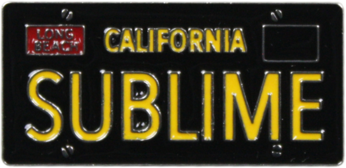 Sublime - California License Plate Logo Enamel Pin