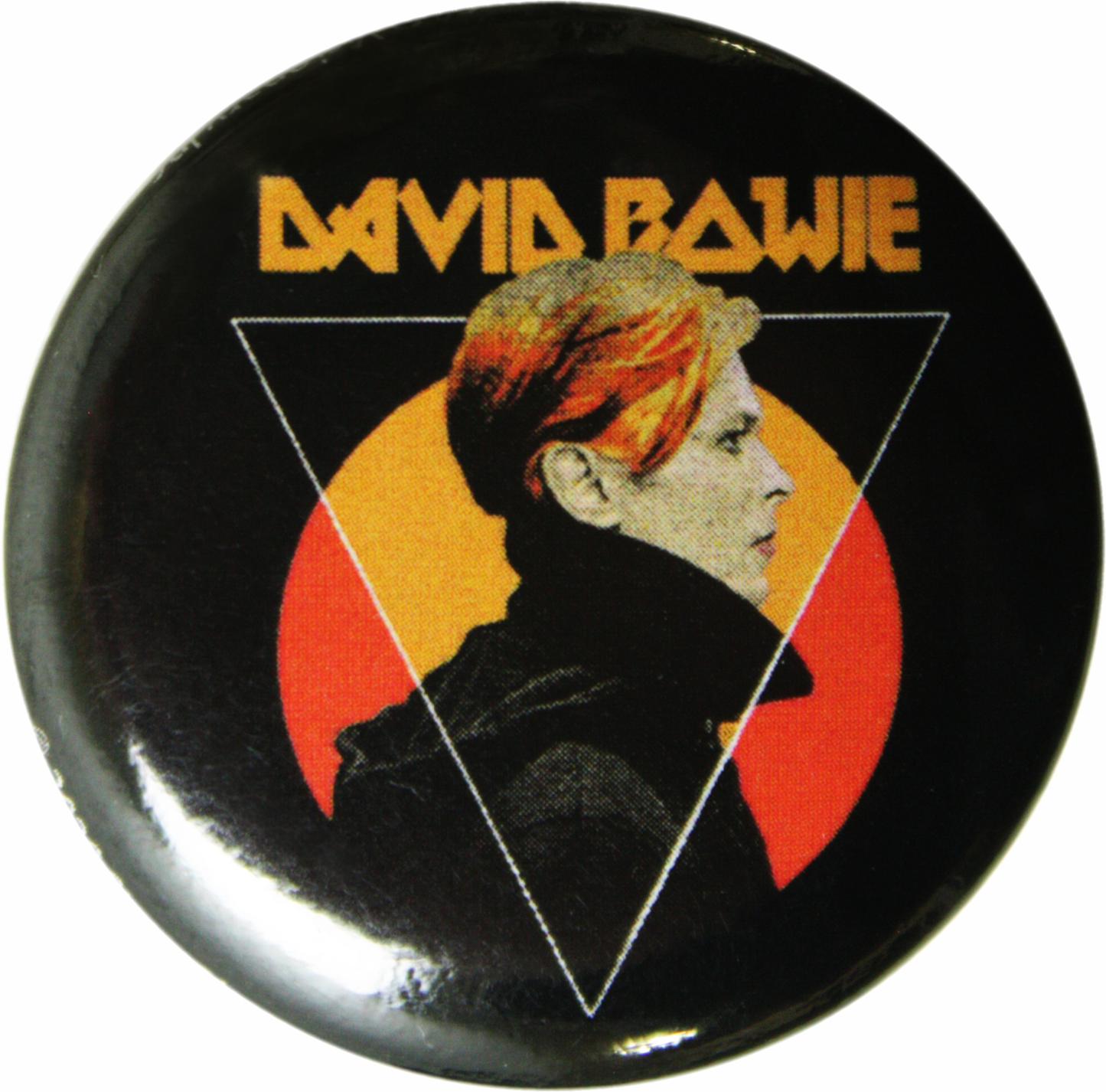 David Bowie - Low Triangle Pin-on Button - 1.25 Inch