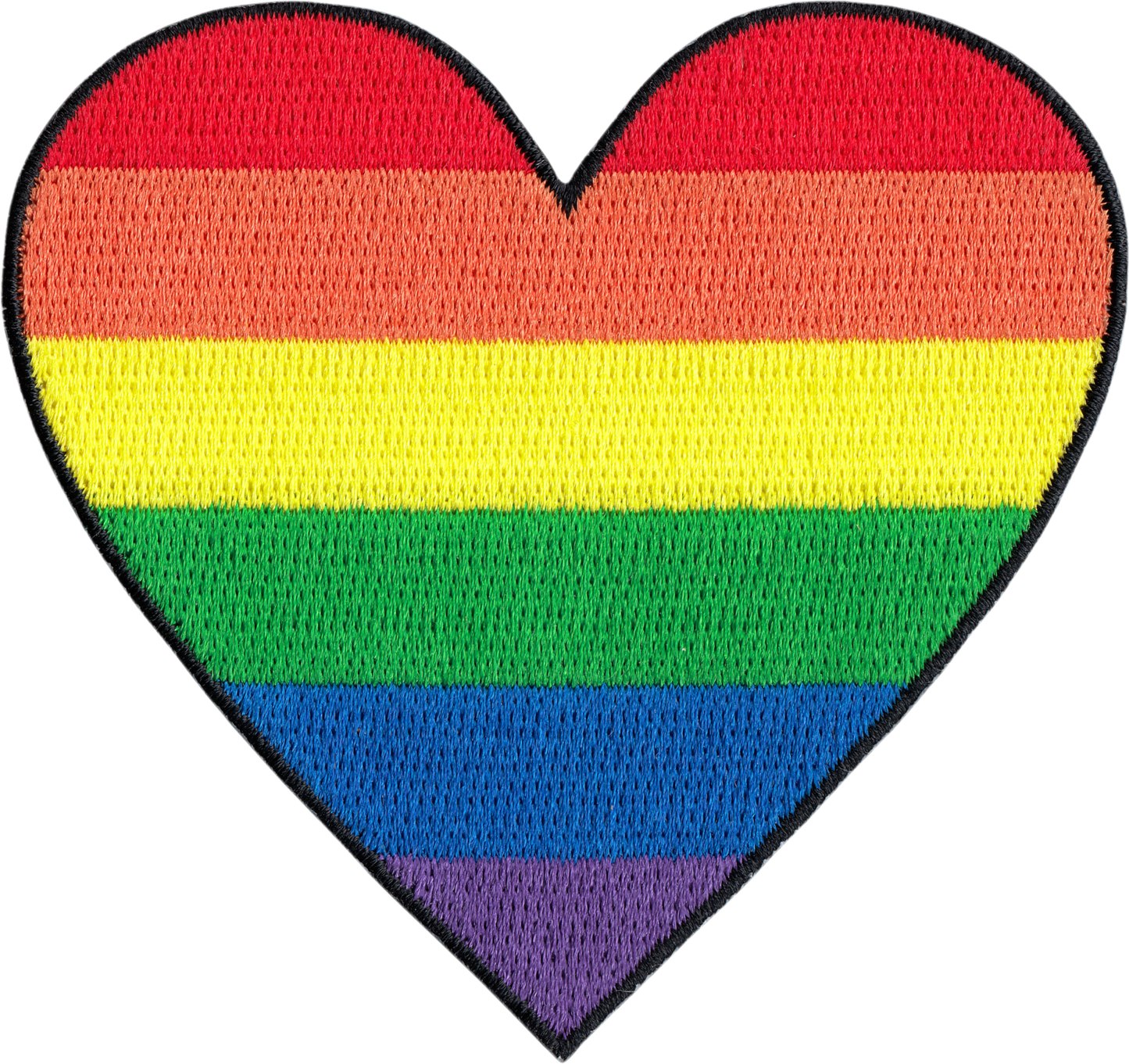 Patch - Heart - Pride Rainbow - 3"
