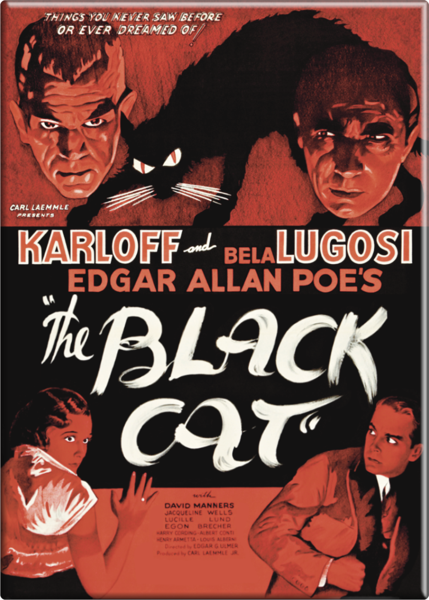 The Black Cat Magnet - Karloff & Lugosi