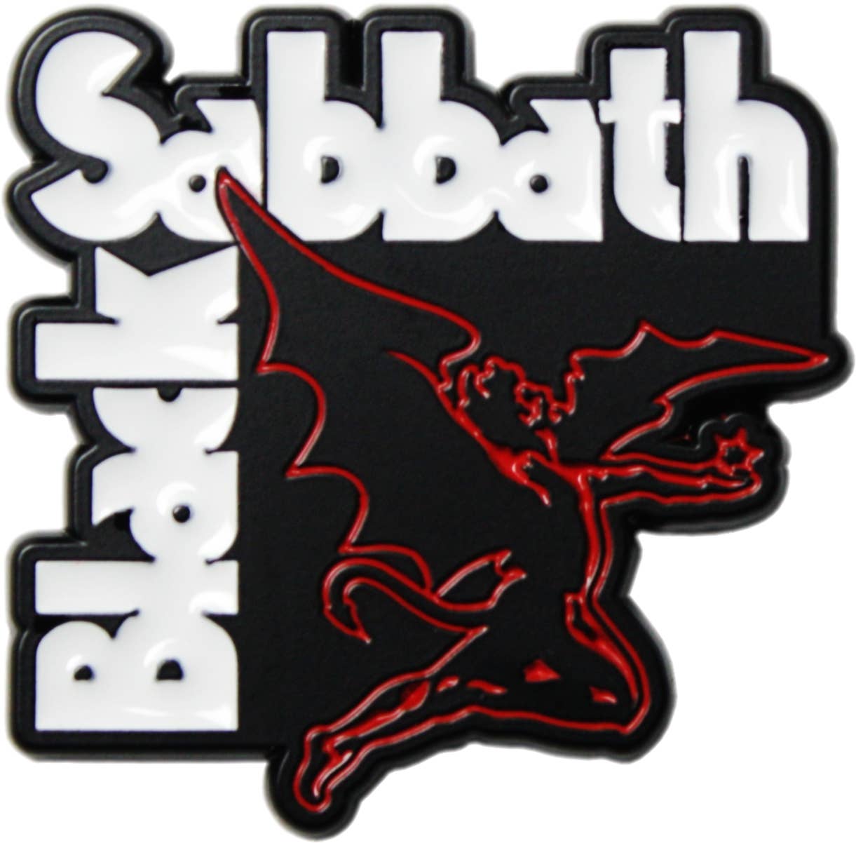 Black Sabbath - Winged Demon With Logo Enamel Pin