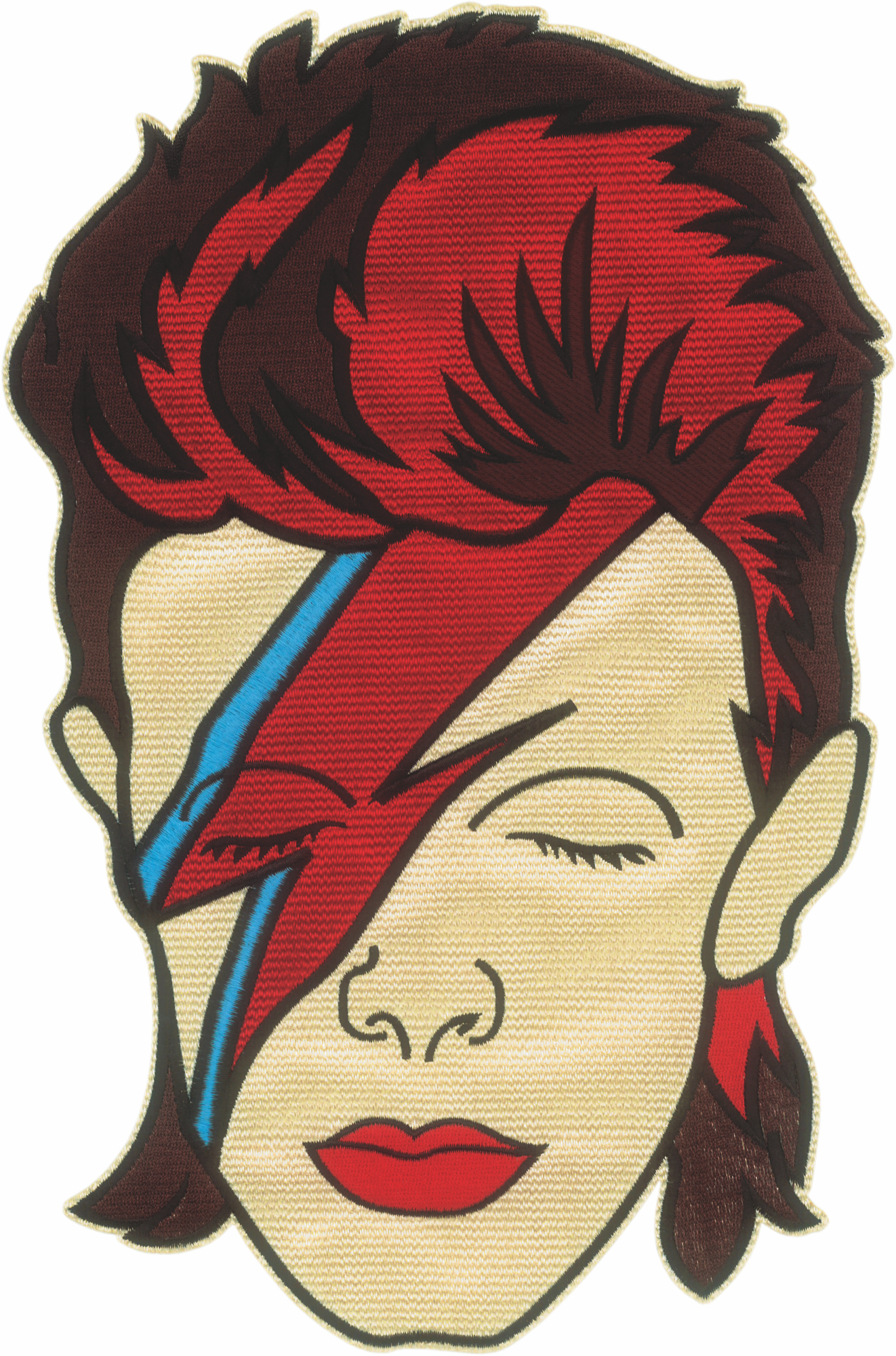 Bowie, David - Patch - Aladdin Sane Face Shot - Large