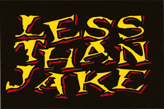 Sticker - Less Than Jake - Vintage 1990s Stock