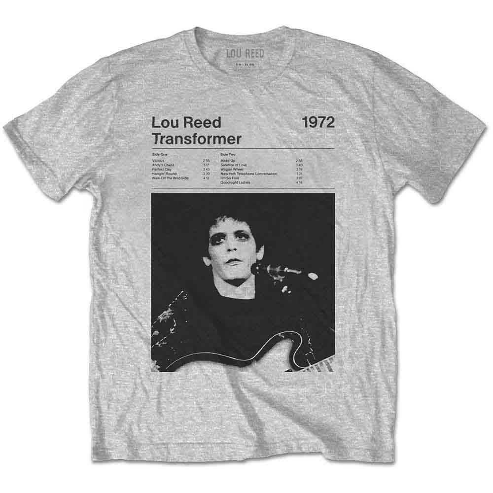 Lou Reed (Transformer Track List) Shirt