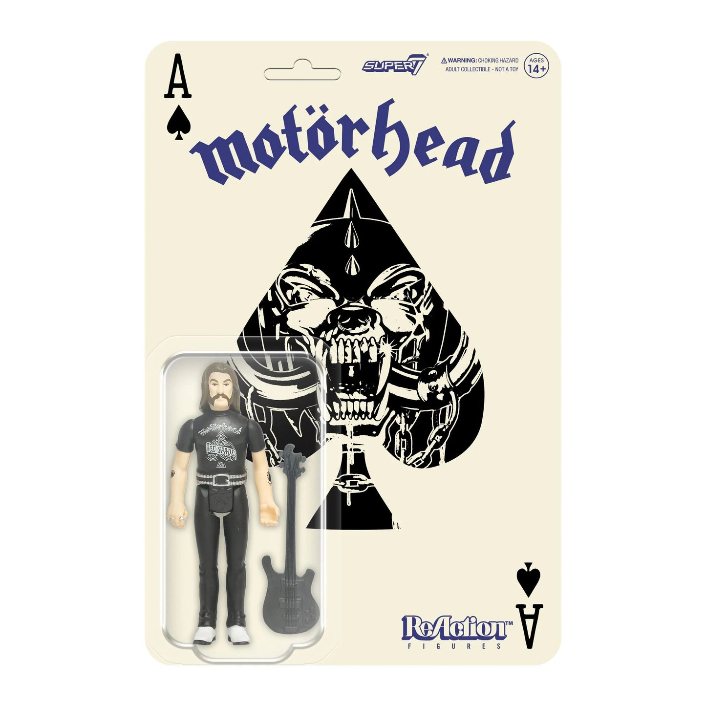 Motörhead Lemmy (Ace of Spades) ReAction / Super 7 Figure