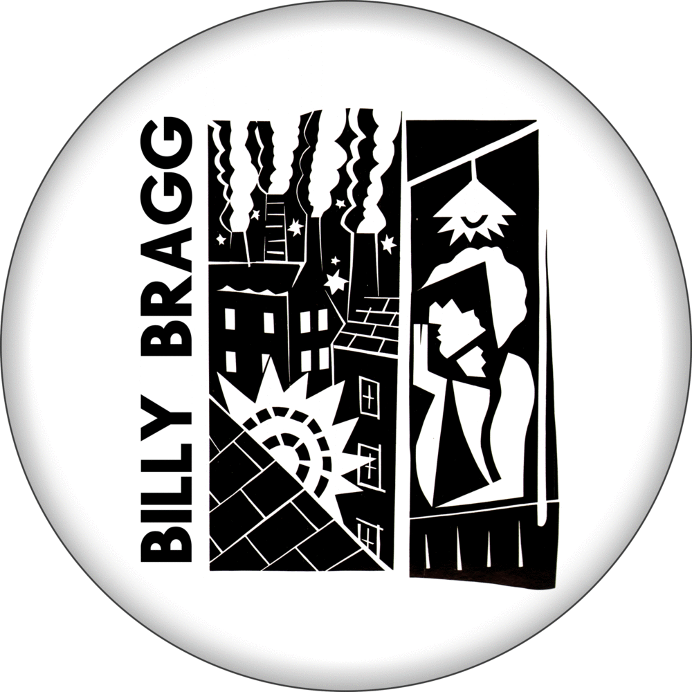 Bragg, Billy Pin-on Button - 1.25 Inch