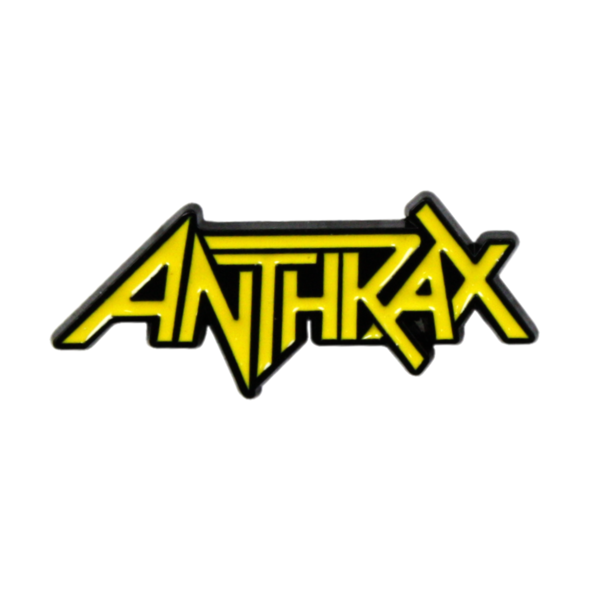 Enamel Pin - Anthrax - Yellow And Black Logo