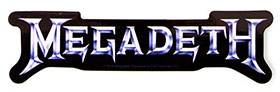 MEGADETH (SILVER LOGO) Sticker