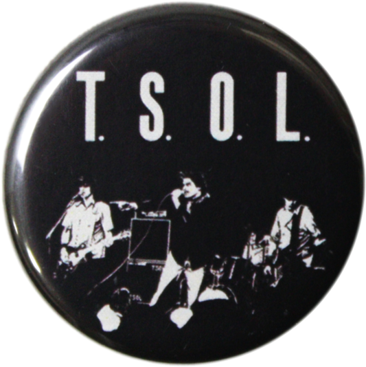 T.S.O.L. - 1981 EP Cover Art Pin-on Button - 1.25 Inch