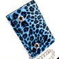 WF-LEO   FUZZY LEOPARD WALLET GEUINE LEATHER INSIDE