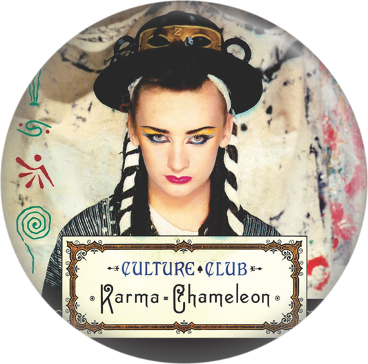 Culture Club - "Karma Chameleon" Pin-on Button - 1.25 Inch