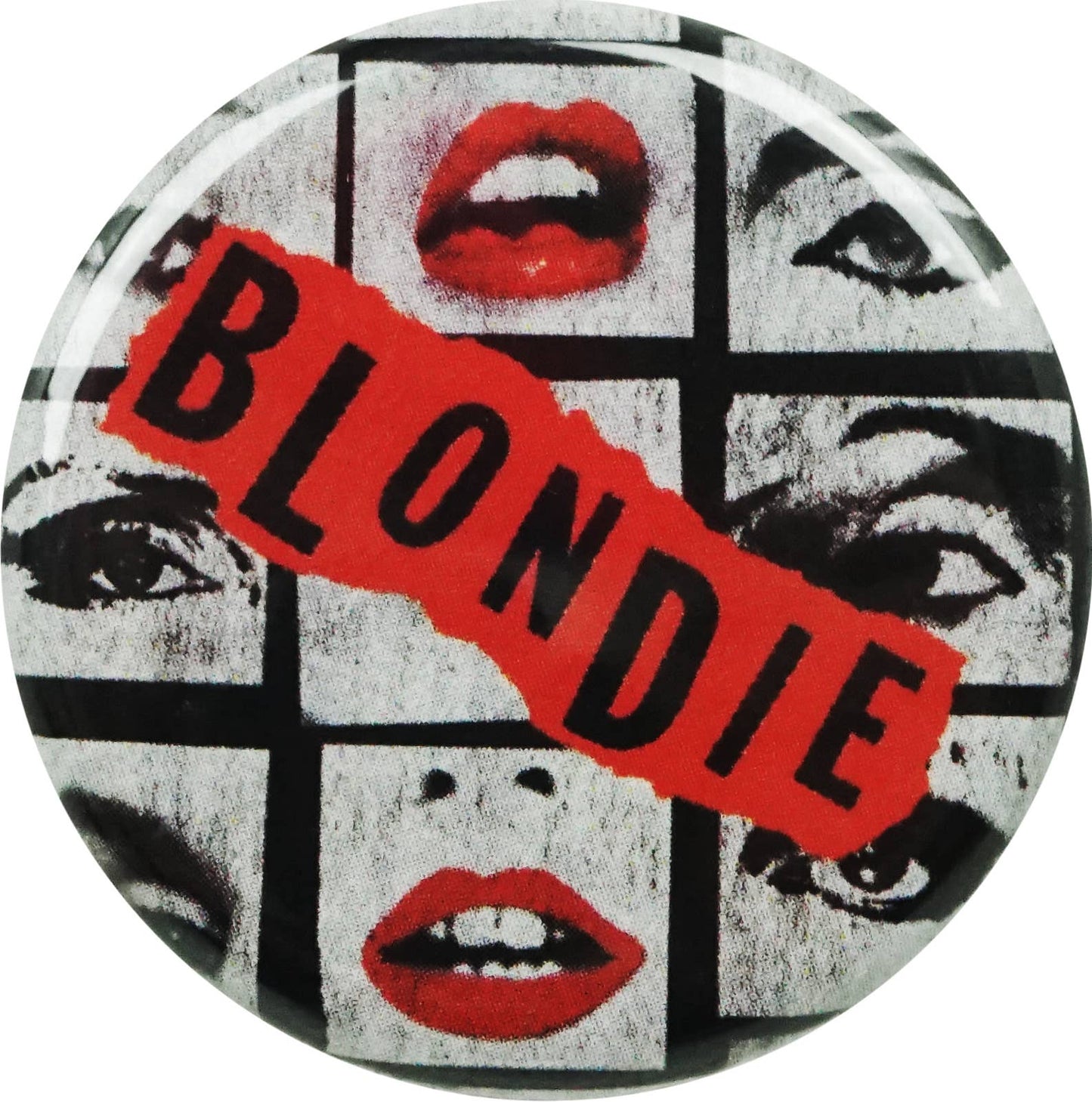 Blondie - Lips And Eyes Pin-on Button - 1.25 Inch
