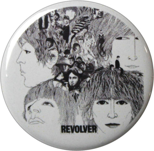 Beatles "Revolver" Cover Pin-on Button - 1.25 Inch