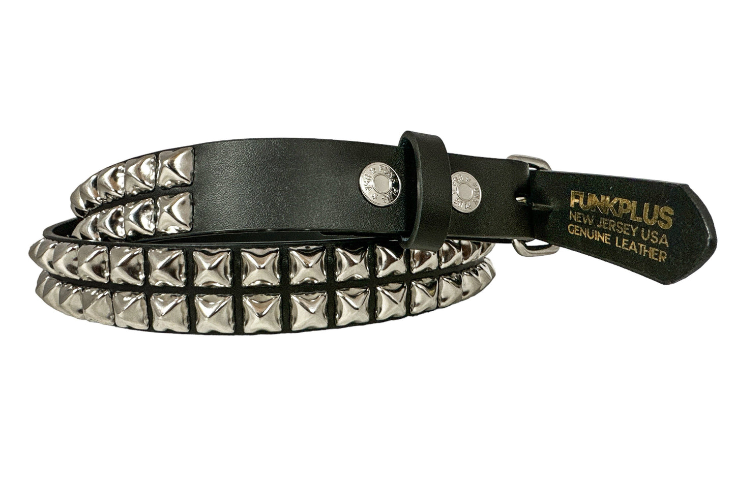 BT117 2 ROW 1/2' PYRAMID STUDS, 1 1/4" WIDE