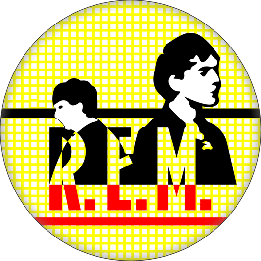 R.E.M. Pin-on Button - 1.25 Inch