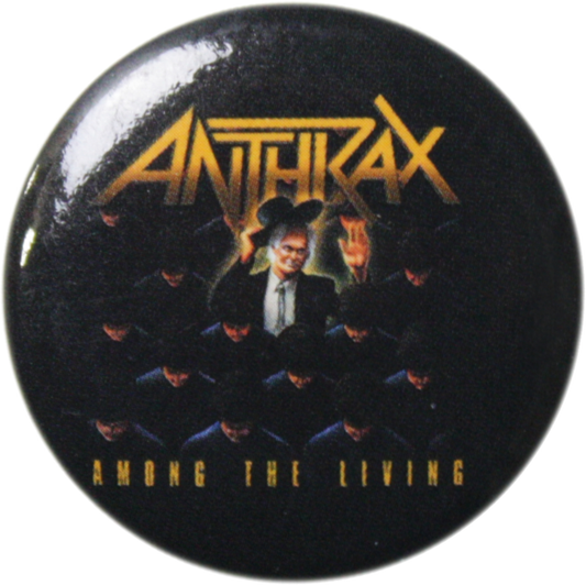 Anthrax - "Among The Living" Pin-on Button - 1.25 Inch