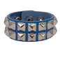 BC112ITL  ITALIAN GENUINE LEATHER DOUBLE ROW  STUDDED BRACELET