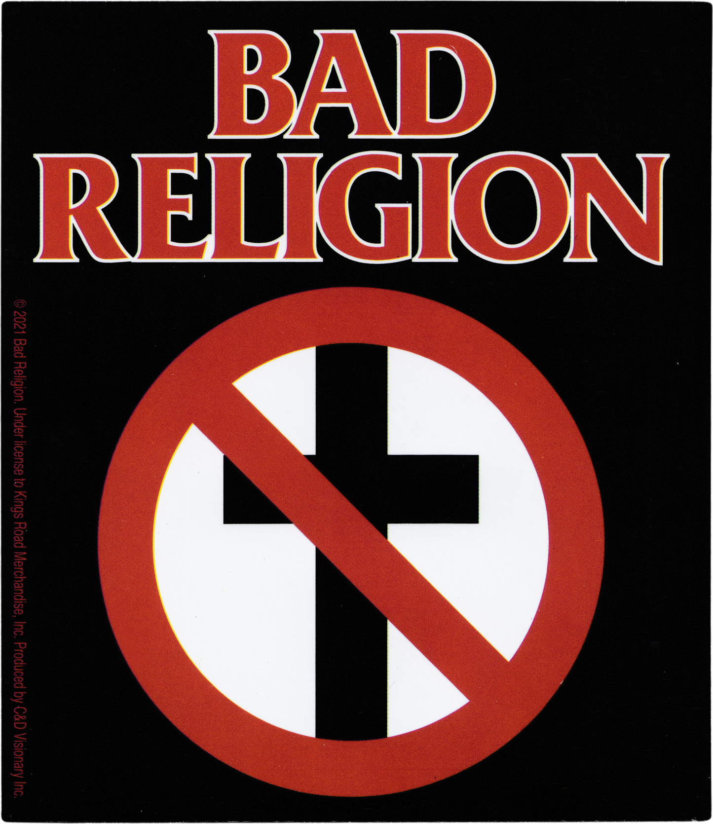 Bad Religion - Crossbuster With Logo Sticker - Sticker