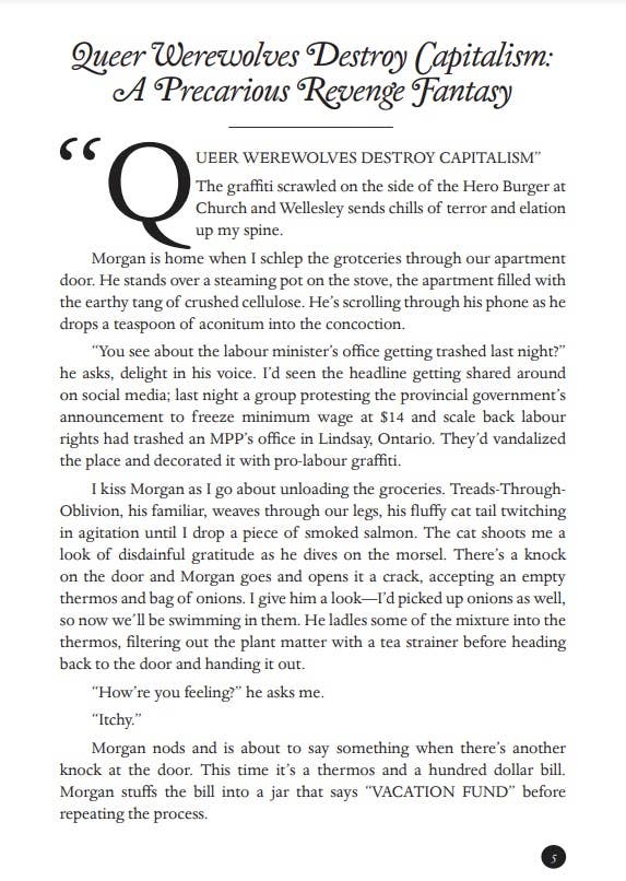 Queer Werewolves Destroy Capitalism (Queering Consent Zine)