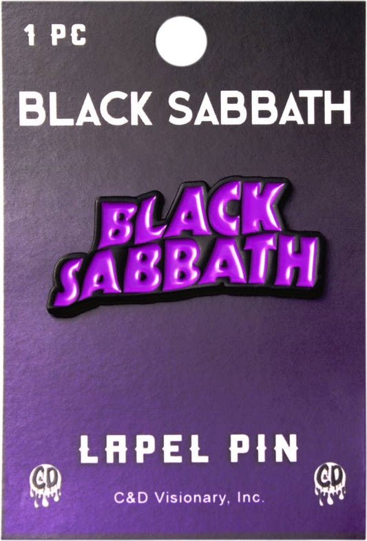 Enamel Pin - Black Sabbath - Classic Purple And Black Logo