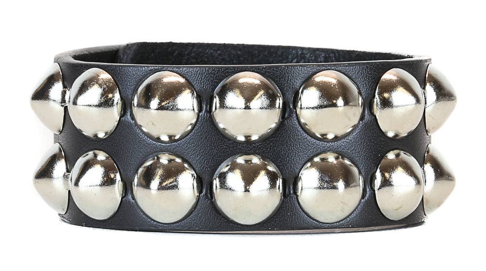 FB149  2 ROW LARGE 1/2" CONICAL BRACELET