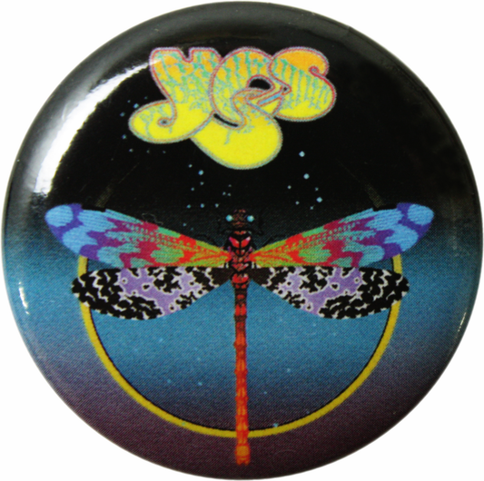 Yes - Dragonfly Pin-on Button - 1.25 Inch