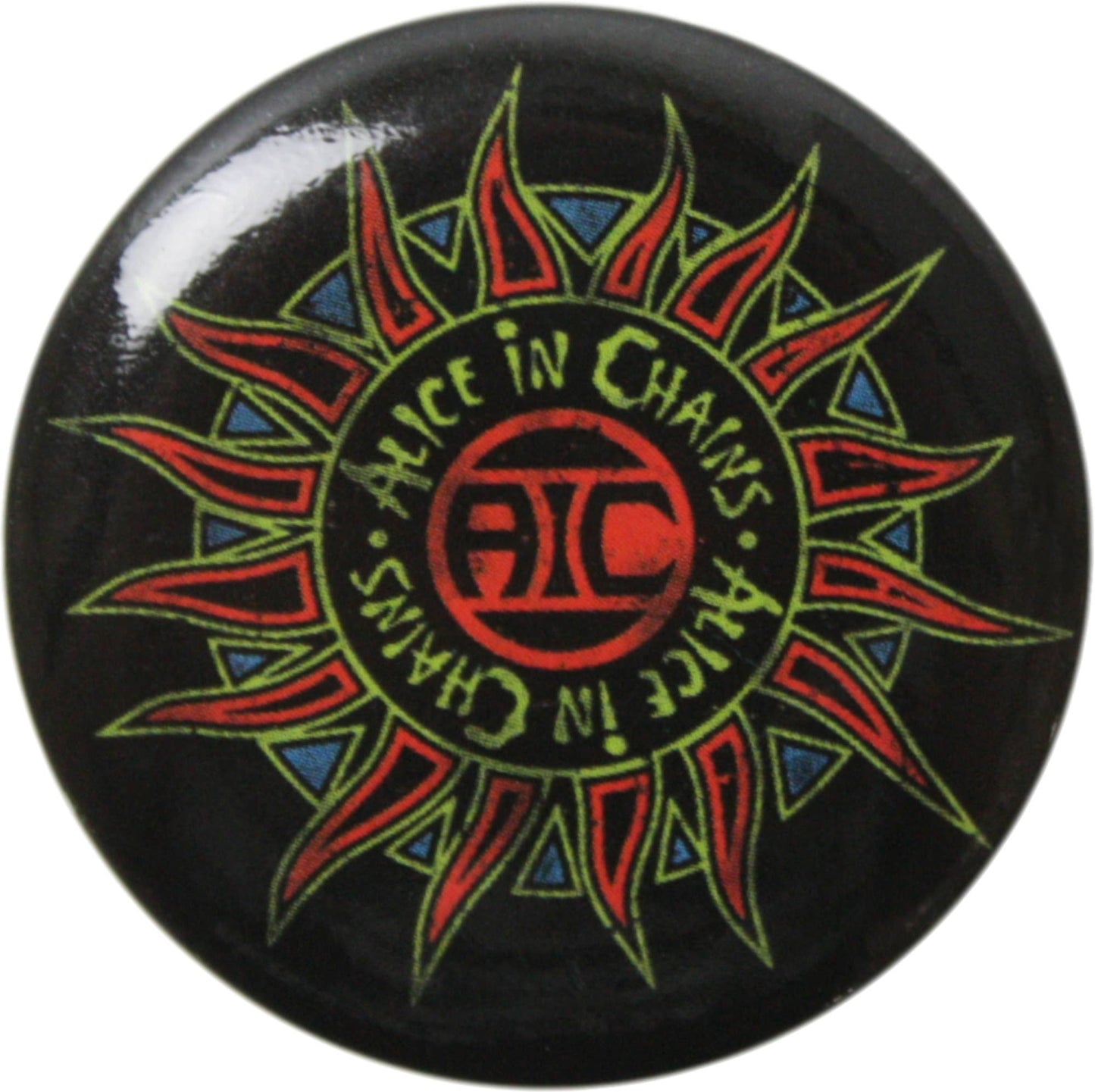 Alice In Chains - Sun Logo Pin-on Button - 1.25 Inch
