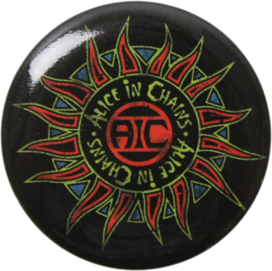 Alice In Chains - Sun Logo Pin-on Button - 1.25 Inch