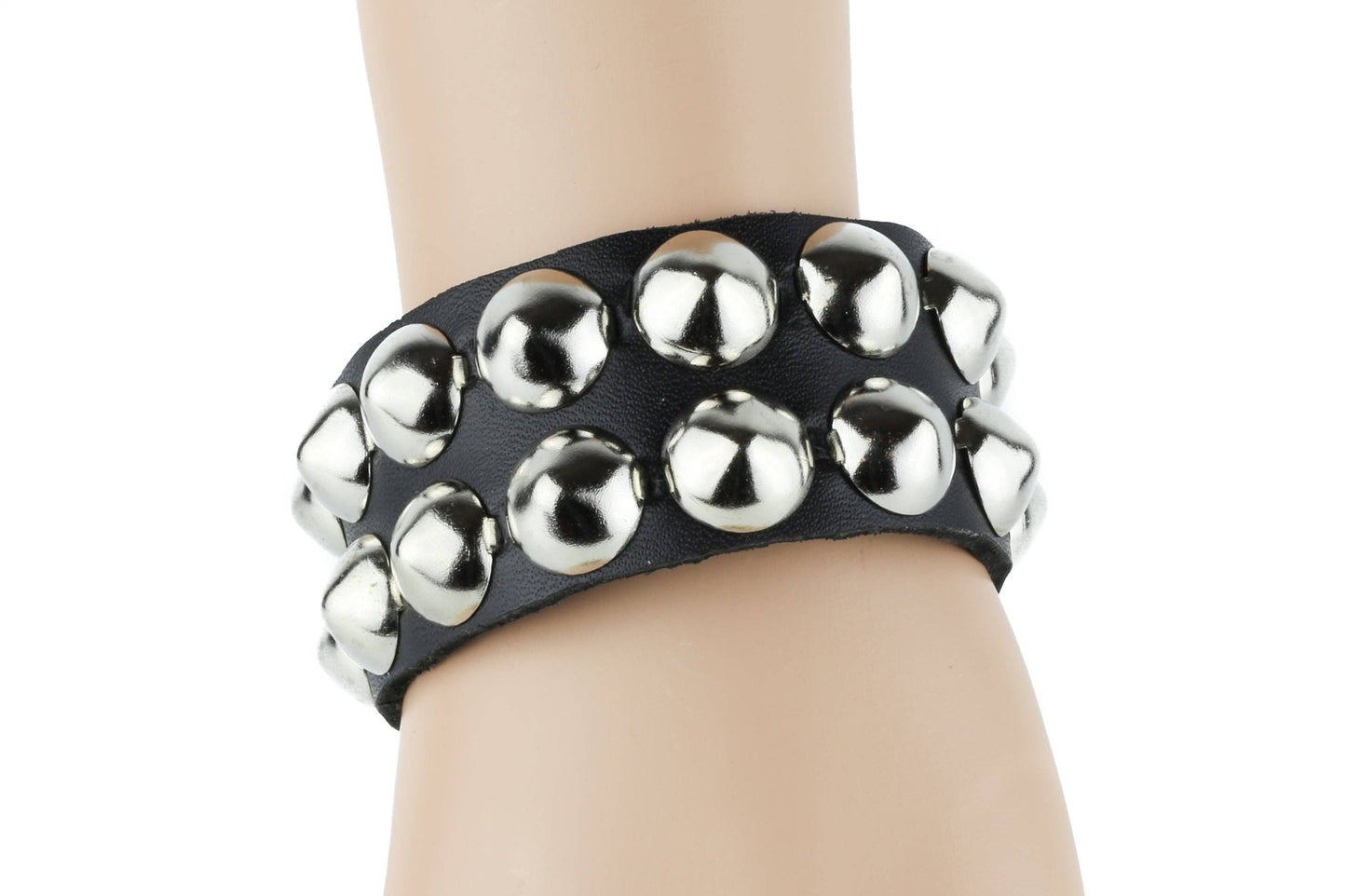 FB149  2 ROW LARGE 1/2" CONICAL BRACELET