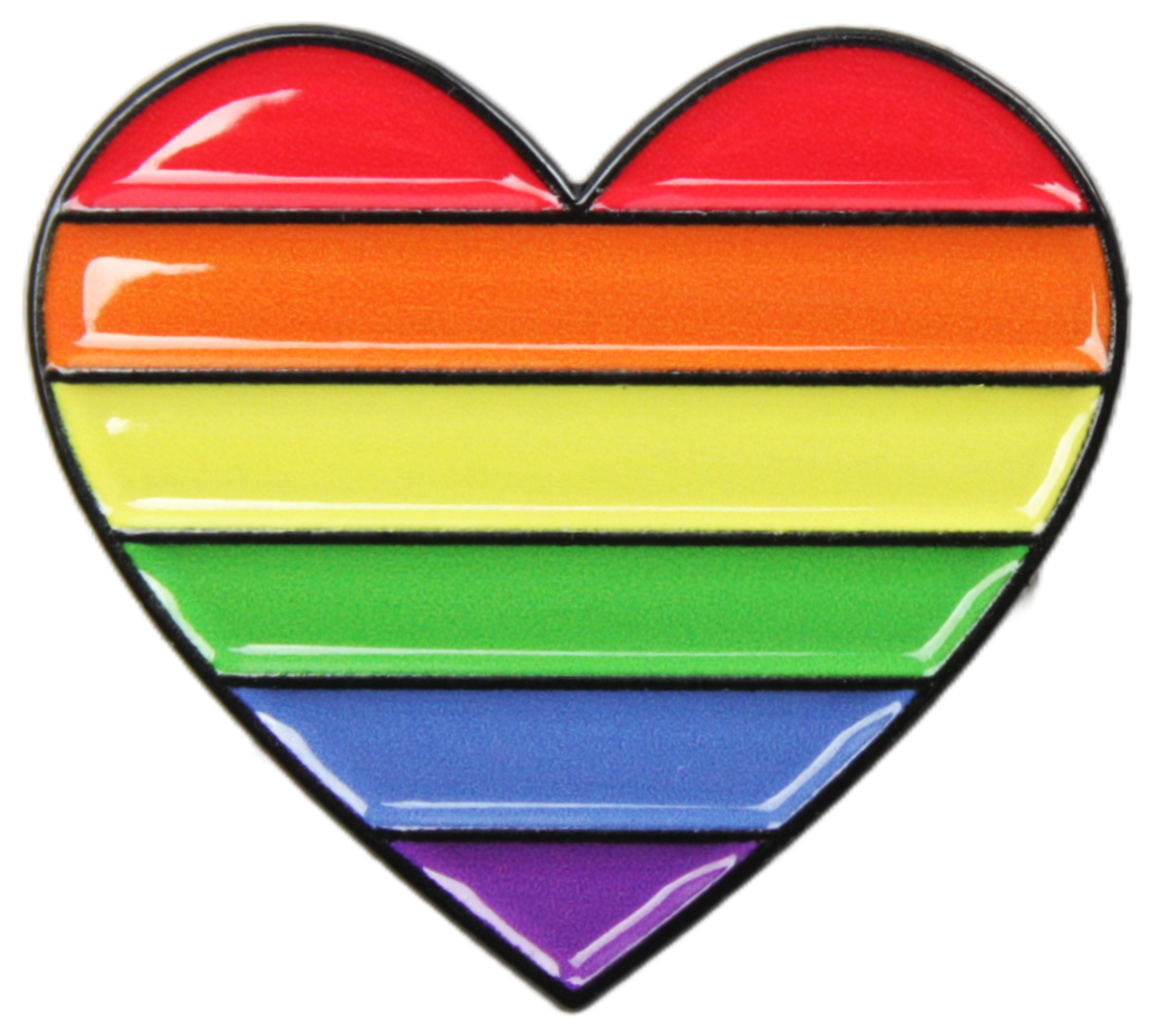 Enamel Pin - LGBT Pride - Rainbow Heart