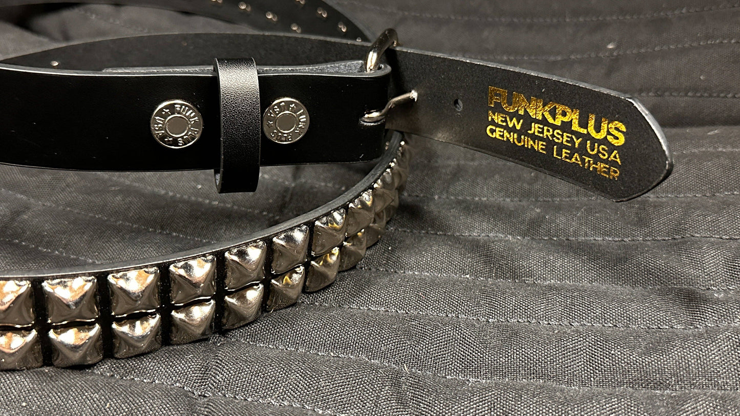 BT117 2 ROW 1/2' PYRAMID STUDS, 1 1/4" WIDE