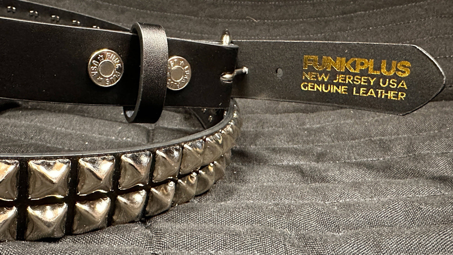 BT117 2 ROW 1/2' PYRAMID STUDS, 1 1/4" WIDE