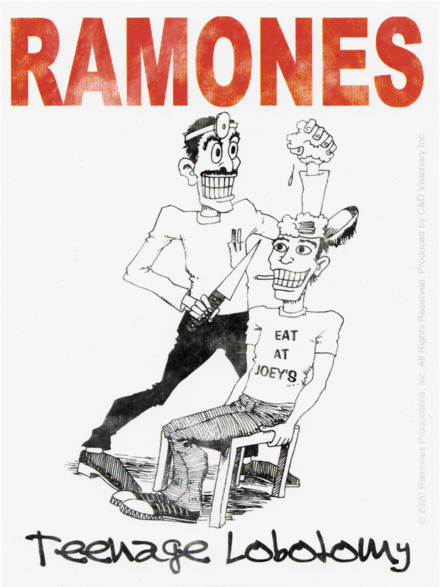 Ramones - "Teenage Lobotomy" - Sticker