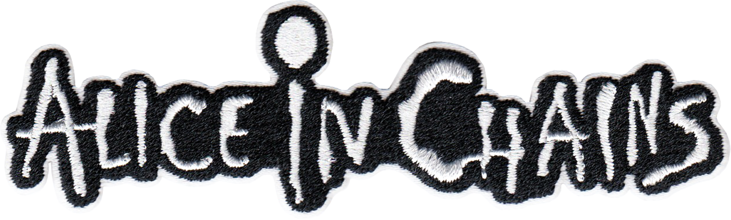 Alice In Chains - Black And White Logo Patch