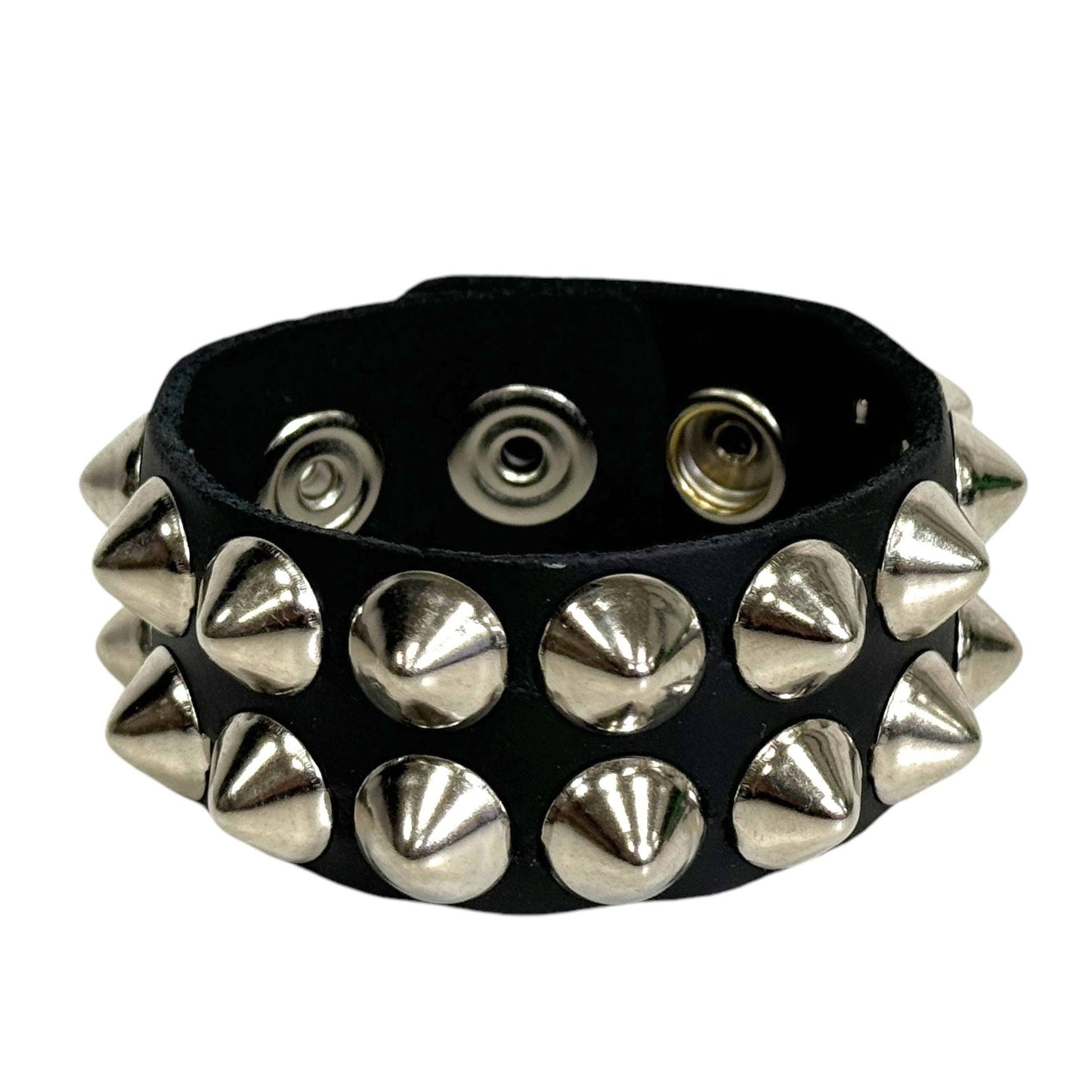 FB149  2 ROW LARGE 1/2" CONICAL BRACELET