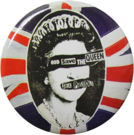 Sex Pistols - God Save The Queen Pin-on Button - 1.25 Inch