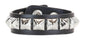 BC194 1 ROW 1/2" PYRAMID 3 SNAP BRACELET