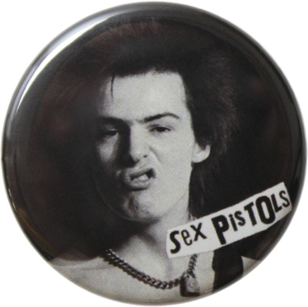 Pin-on Button - 1.25 Inch - Sex Pistols - Sid Vicious