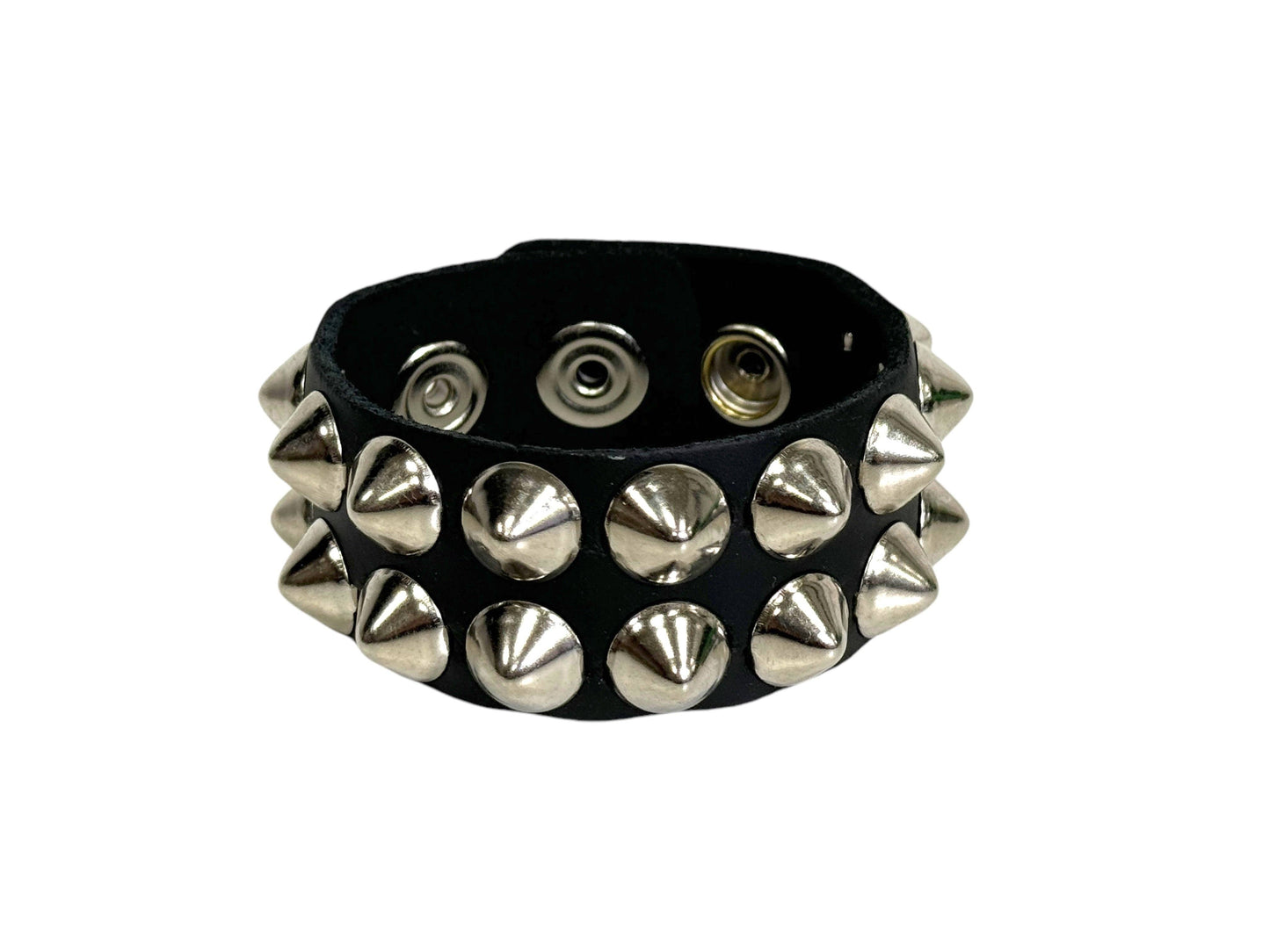 FB149  2 ROW LARGE 1/2" CONICAL BRACELET