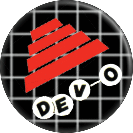 Devo - Flower Pot Hat Pin-on Button - 1.25 Inch