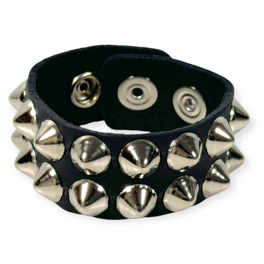 FB149  2 ROW LARGE 1/2" CONICAL BRACELET