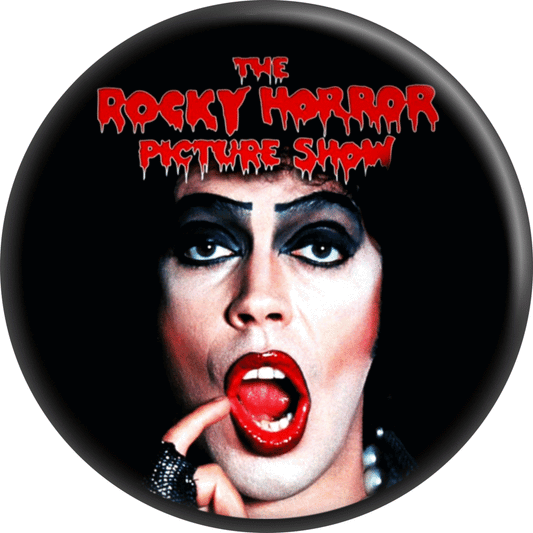 Rocky Horror - Frank With Logo Pin-on Button - 1.25 Inch