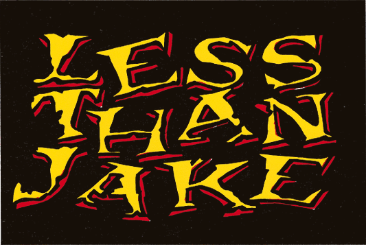 Sticker - Less Than Jake - Vintage 1990s Stock