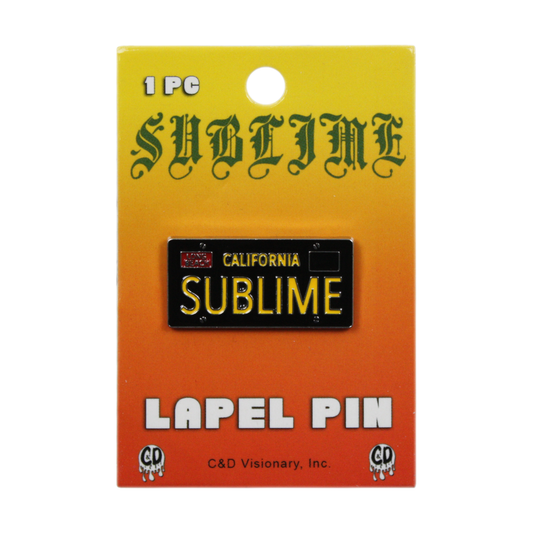 Sublime - California License Plate Logo Enamel Pin