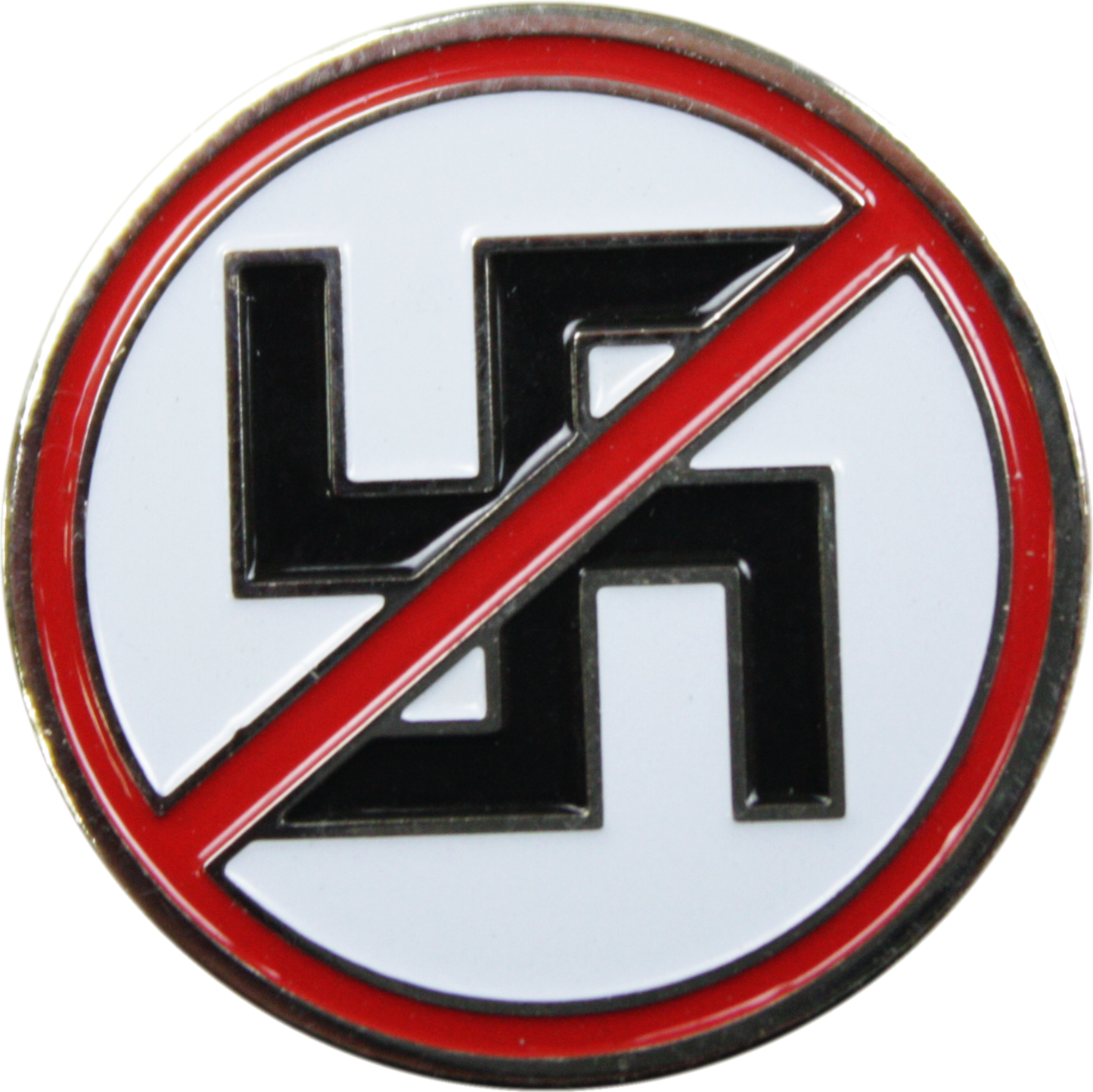 Anti-Nazi / Anti-Swastika - Enamel Pin