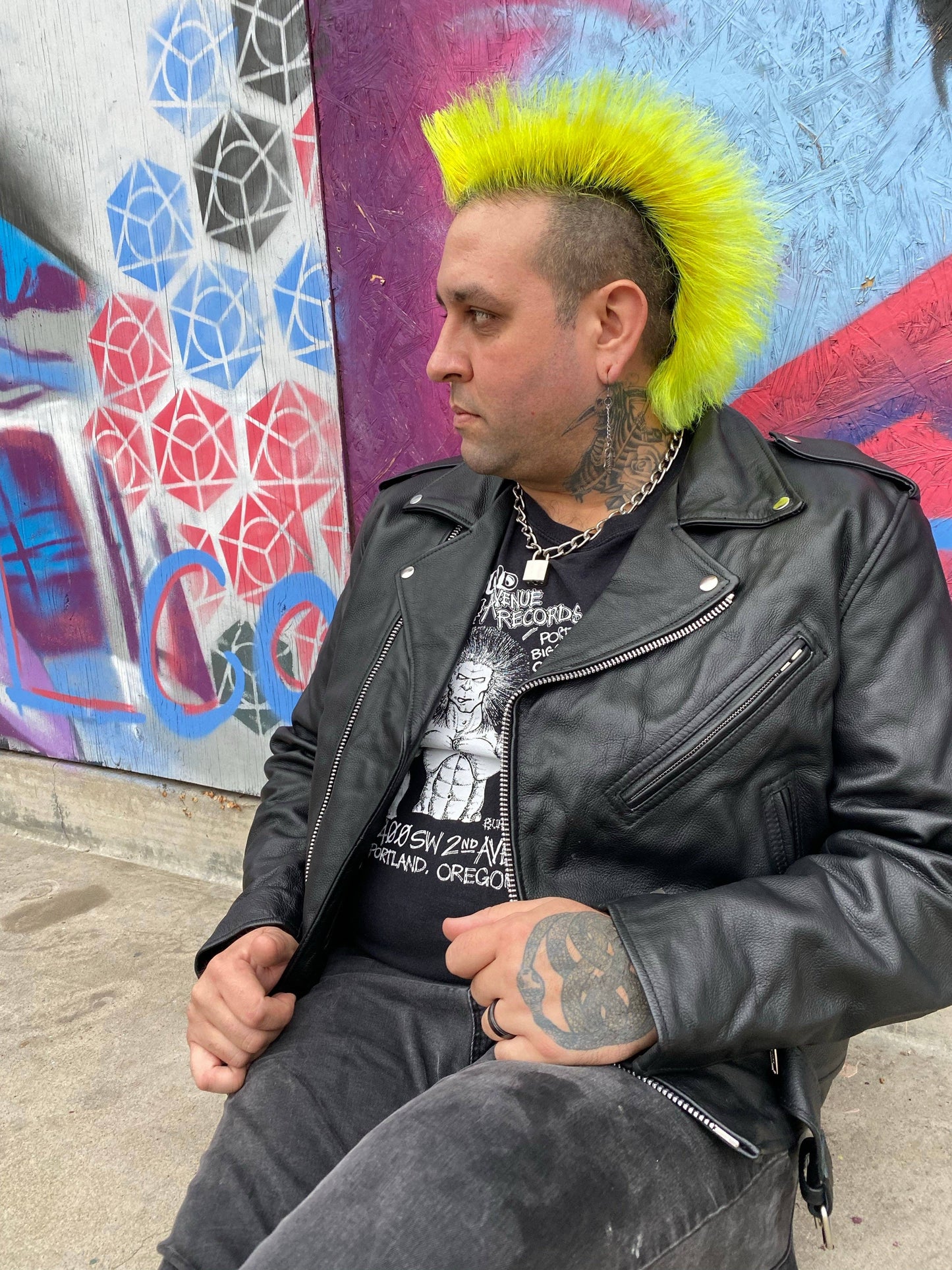 Shock Troops Leather Motorcyle Jacket