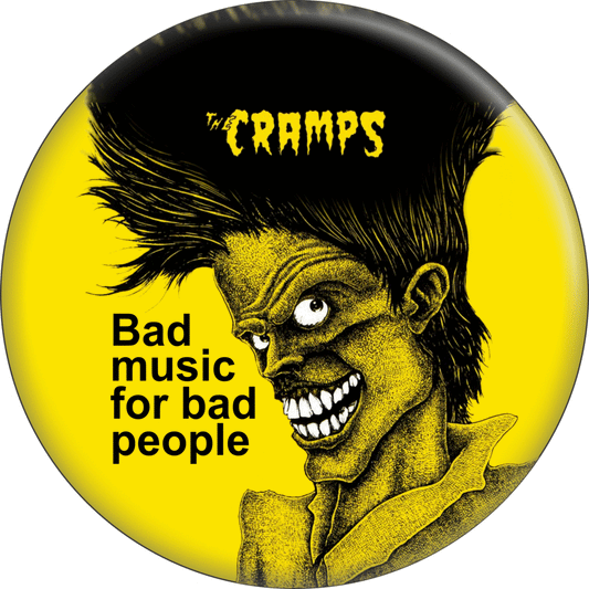 Cramps "Bad Music" Pin-on Button - 1.25 Inch